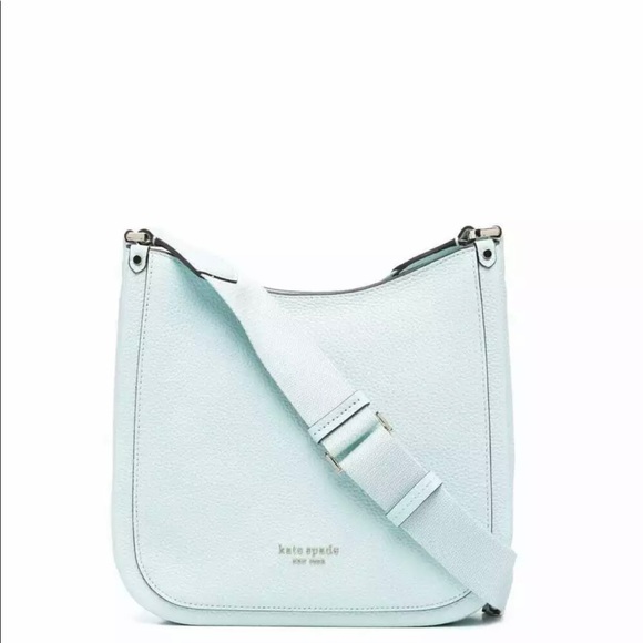 kate spade Bags Kate Spade Roulette Messenger In Blue Leather Pxr0329 Crossbody Nwt Poshmark